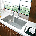Vigo Undermount Stainless Steel Kitchen Sink and Faucet