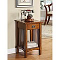 Hand-rubbed Oak Finish End Table 