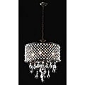 Antique Bronze 4-light Round Crystal Chandelier