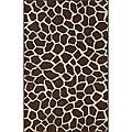Advices and more about 45 Rpm Garments Alexa Infiniti Collection Giraffe Animal Print Brown Rug (4'5 x 6'9)