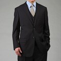 Caravelli Italy Men's Navy Thin Stripe 3-piece Vested Suit