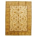 Indo Hand-knotted Ivory Wool Rug (9' x 12')