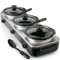 Rival SCRBC759-PS Crockpot Trio Slow Cooker Server