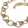 Sweet Romance Bronze Smoke Crystal Nautical Chain Necklace