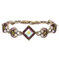 Sweet Romance Burnished Bronze 1950s Retro Bracelet