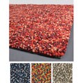 Hand-woven Geminine New Zealand Wool Shag Rug (5' x 7'6)
