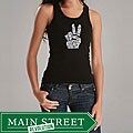 Los Angeles Pop Art Women's 'Give Peace' Tank Top