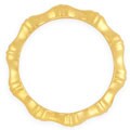 14k Gold over Sterling Silver Imperial Bamboo-style Chi Band (3.5 mm)