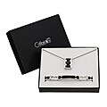 Colibri Men's 'Gridlock' Stainless Steel Bracelet and Necklace Gift Set