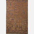Hand-tufted Alexa Pino Collection Scroll Brown Rug (7'6 x 9'6)