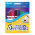 Bazic Broad Line Assorted Color Jumbo Washable Markers (Case of 144)