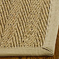 Hand-woven Diamonds Natural/ Beige Seagrass Rug (5' x 8')