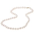White Cultured Akoya Pearl 16-inch Strand (7-7.5 mm)