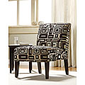 Contemporary Grey and Black Print Lounge Chair