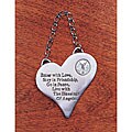 Silver Pewter Libertad Angel Coin Heart House Blessing/ Door Hanger