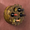 Real info on Mountain abstract painting Gear Wall-mounted Wine Rack