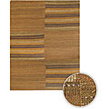 Hand-woven Rio Brown Jute Rug (2'6 x 7'6)
