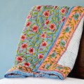 Hand-blocked Cotton Barni Quilt (India)