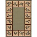 Cafe Indoor/ Outdoor Green Jute Rug (8'9 x 12'9)