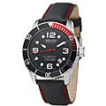 Golana Swiss Men's 'Aqua Pro 200' Steel Case Leather Strap Watch