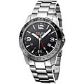 Golana Swiss Men's 'Aero Pro 300' Black Dial Stainless Steel Watch