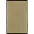 Hand-woven Chaitali Sisal Brown Border Jute Rug (9' x 13')