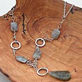 Silver Peaceful Labradorite Necklace (China)