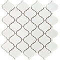 SomerTile 12.5x12.5-in Morocco 2.5-in White Porcelain Mosaic Tile (Pack of 10)