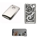 Ultra-Thin Silver Metallic Finish Case w/ Mirror Screen Protector for iPhone ...