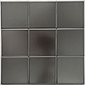 Learn info on porcelain whiteware here SomerTile 4x4-in Mercury Metal Porcelain Tile (Case of 100)
