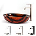 Fontaine Vessel Faucet and Molten Lava Sink Combo