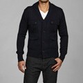 Antony Morato Men's Slim Fit Shawl Collar Wool Blend Cardigan