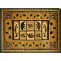 Lodge Fish Natural Area Rug (5'x8')