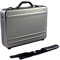 World Traveler Aluminum Dark Iron Laptop Attache Case
