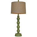 Luisito Green Wood Table Lamp