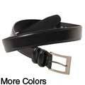 Boston Traveler Men's Topstitched Leather Belt