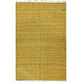 Handmade Earth First Honey/ Gold Hemp Rug (8' x 10')