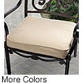 Outdoor 20-inch Solid Traditional Chair Cushion with Sunbrella Fabric