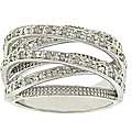 Sterling Silver 1/4ct TDW Diamond Multi-band Ring (J-K, I3)