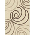 Velvet Swirl Cream Rug (2' x 3'7)