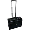 Frankfurt Deluxe Leatherette Black Rolling Catalog Case