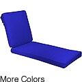 Outdoor 25" Wide Chaise Lounge Cushion with Sunbrella Fabric - Solid Bright
