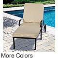 Outdoor 21" Wide Chaise Lounge Cushion with Sunbrella Fabric - Textured Neutral