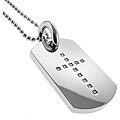 Black and Blue Jewelry Steel 1/8ct TDW Diamond Cross Necklace (I-J, I2-I3)