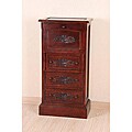 Hand-carved Wood 3-drawer Bureau