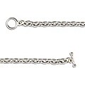 Silvertone 7.25-inch Link Charm Bracelets (Pack of 2)
