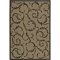 Veranda Indoor/ Outdoor Black Rug (3'6 x 5'6)