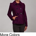 Steve Madden Women's Double-breasted Fitted Peacoat