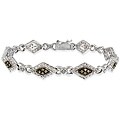 Sterling Silver 1/3ct TDW Champagne Diamond Bracelet