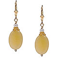 Charming Life 14k Gold Calcite and Pearl Earrings